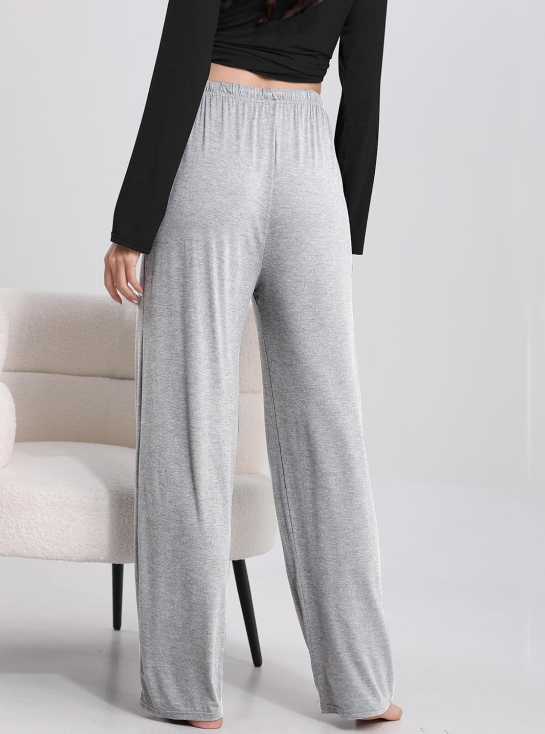 3 Pack Women'S Lounge Pants Wide Leg Yoga Pants Soft Pajama Bottoms Drawstring Casual Loose Sweatpants