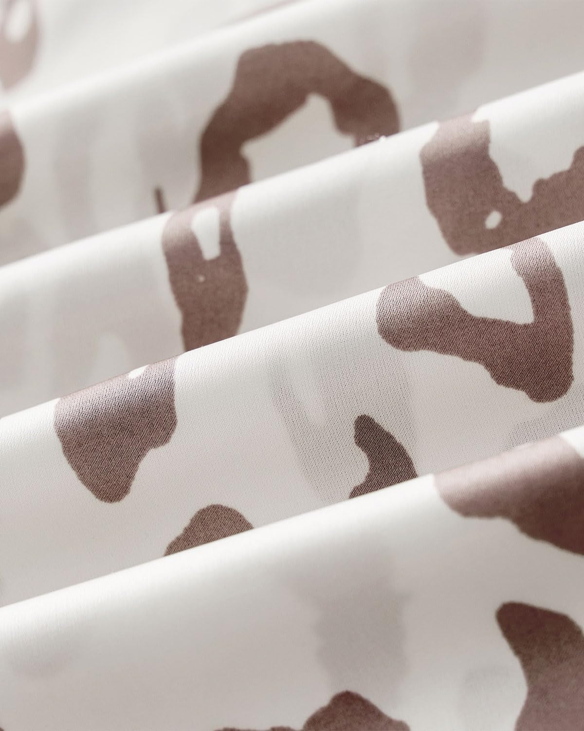 Women'S Summer Tops Dressy Casual 2025 V Neck Satin Silk Printed Shirts Boho Long Sleeve Work Blouses