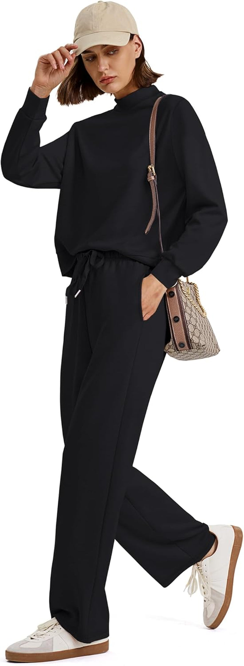 Two Piece Sets for Women Mock Neck Matching Sets Loungewear Fall Clothes Travel Outfits Fashion 2025 XS-2XL