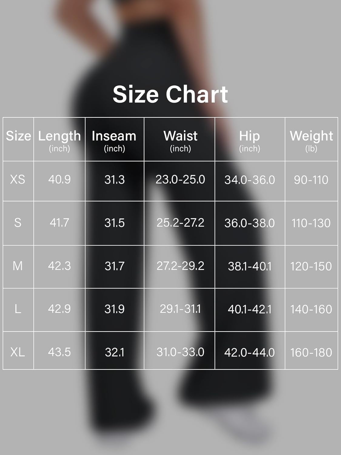 Straight Leggings Bottoms Wide Leg Pants for Women 29"/ 31.5"/33"/35" High Waist Stretch Casual Sweatpants