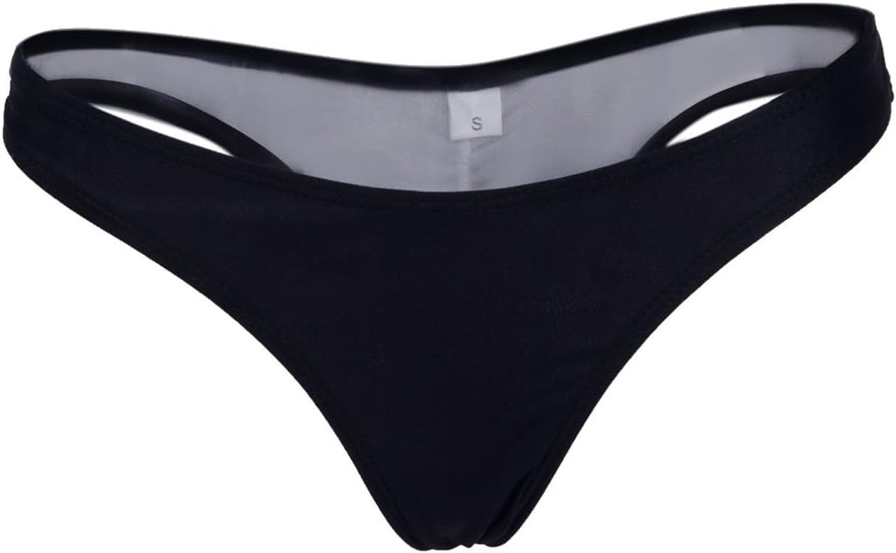 Women Sexy Lady Brazilian V-Style Ruched Ruffle Cheeky Bikini Bottom Thong Hot Summer Beachwear