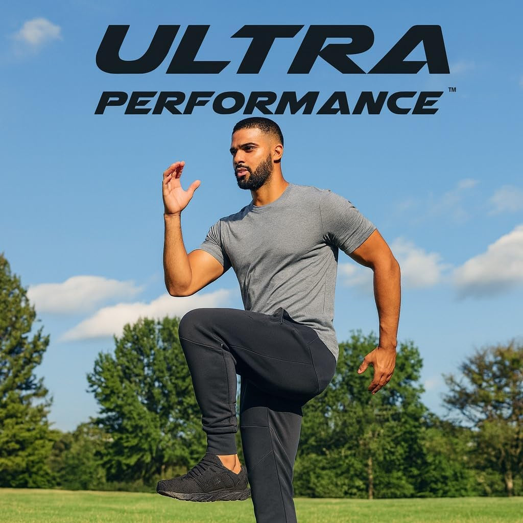 3 Pack Mens Athletic Open Bottom Sweatpants Active Track Pants Casual Tricot Wide Leg Sweat Pants for Men