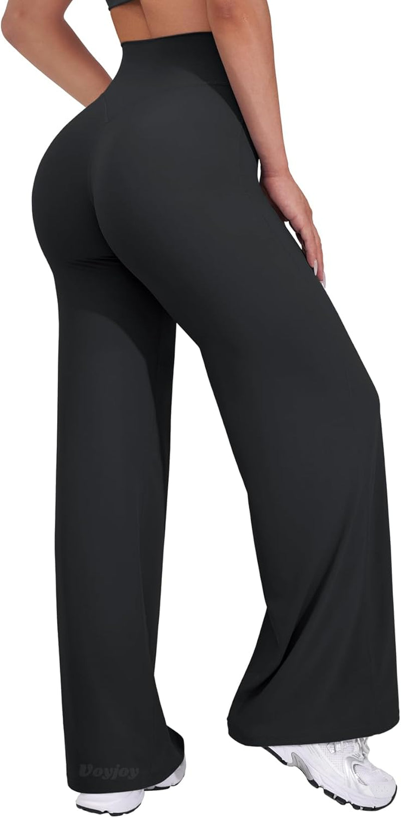 Straight Leggings Bottoms Wide Leg Pants for Women 29"/ 31.5"/33"/35" High Waist Stretch Casual Sweatpants