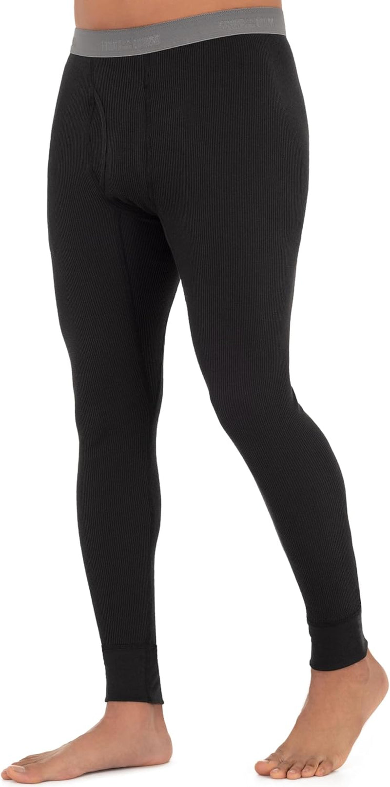 Mens Recycled Premium Waffle Thermal Underwear Long Johns Bottom (1, 2, 3, and 4 Packs)