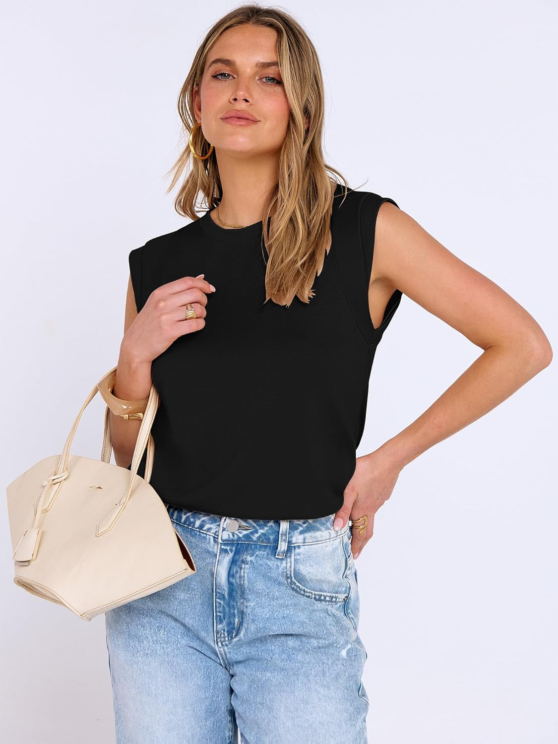 Business Casual Tops for Womens Cap Sleeve Summer Dressy Shirts 2026 Trendy Work Office Outfits Clothing