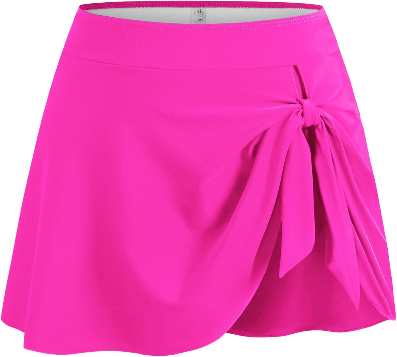 Swim Skirt for Women Tummy Control High Waisted Short Swim Skirt Tie Knot Tankini Bottom Bathing Suit Skirt