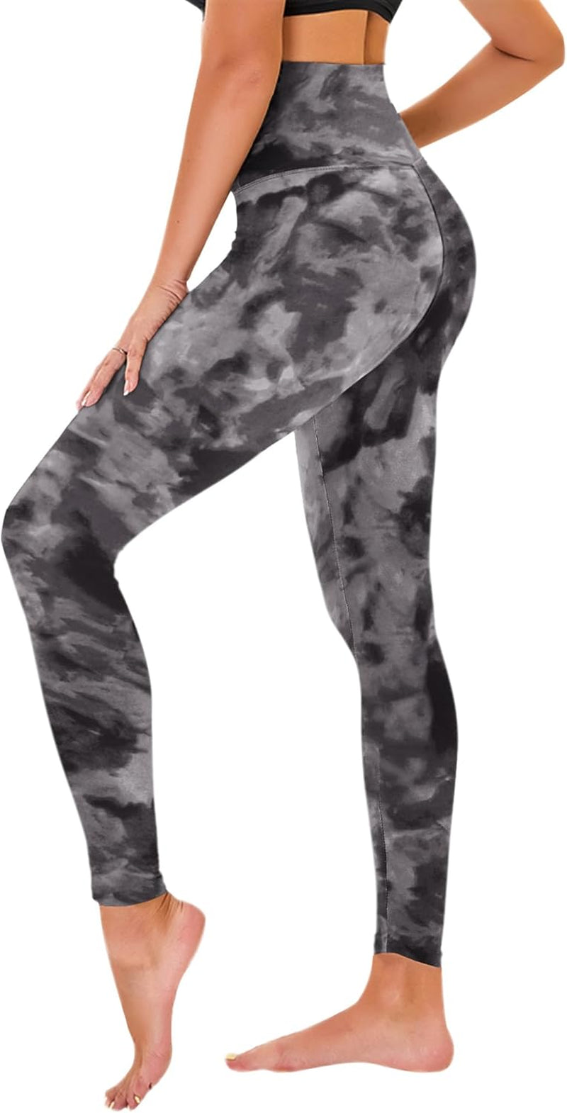 High Waisted Leggings for Women - No See through Tummy Control Cycling Workout Yoga Pants with Pockets Reg & Plus