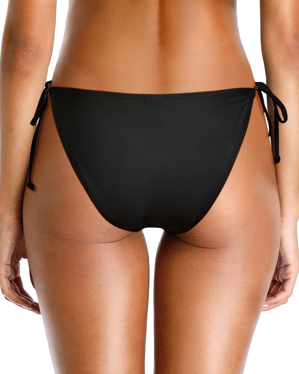 Bikini Bottoms for Women String Bathing Suit Bottom with Moderate Coverage Low Waist Swim Bottom