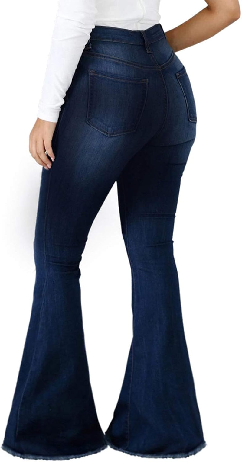 Bell Bottom Jeans for Women High Waisted Stretchy Skinny Flared Denim Pants