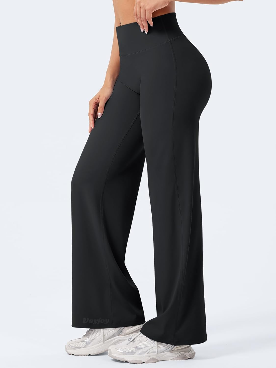Straight Leggings Bottoms Wide Leg Pants for Women 29"/ 31.5"/33"/35" High Waist Stretch Casual Sweatpants