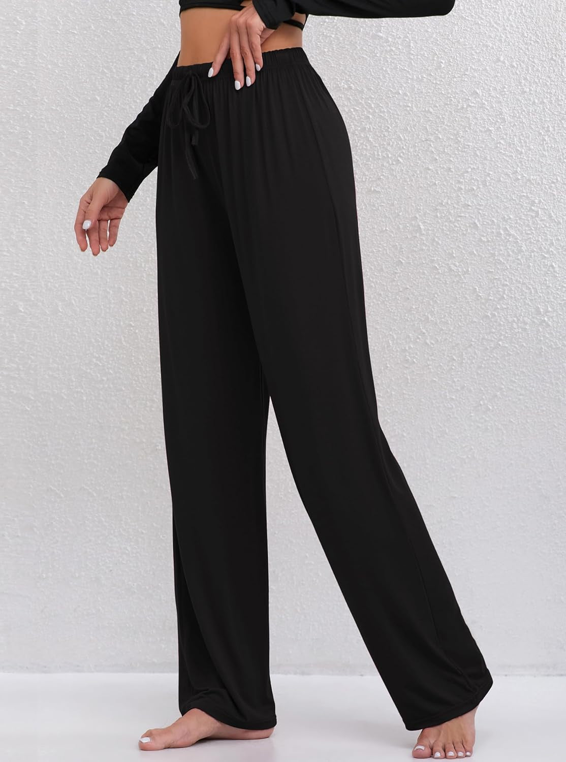 3 Pack Women'S Lounge Pants Wide Leg Yoga Pants Soft Pajama Bottoms Drawstring Casual Loose Sweatpants