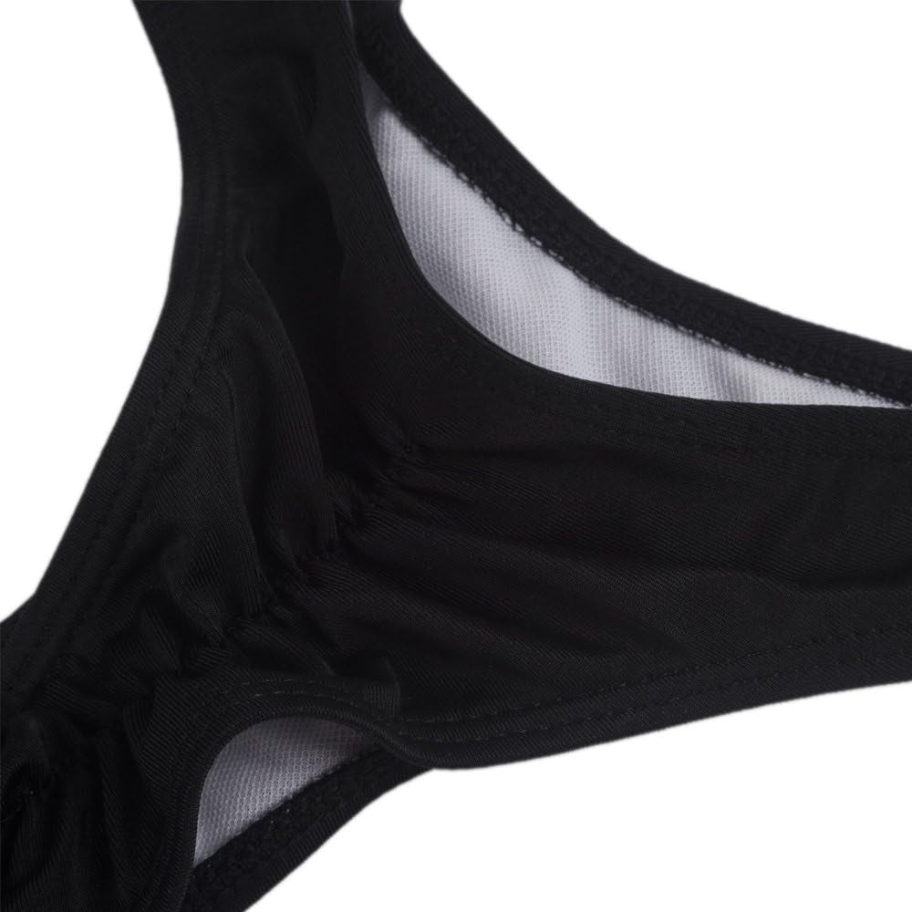 Women Sexy Lady Brazilian V-Style Ruched Ruffle Cheeky Bikini Bottom Thong Hot Summer Beachwear