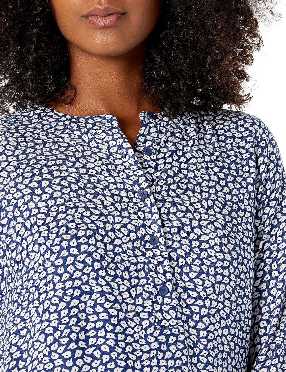 Women'S Long-Sleeve Woven Blouse