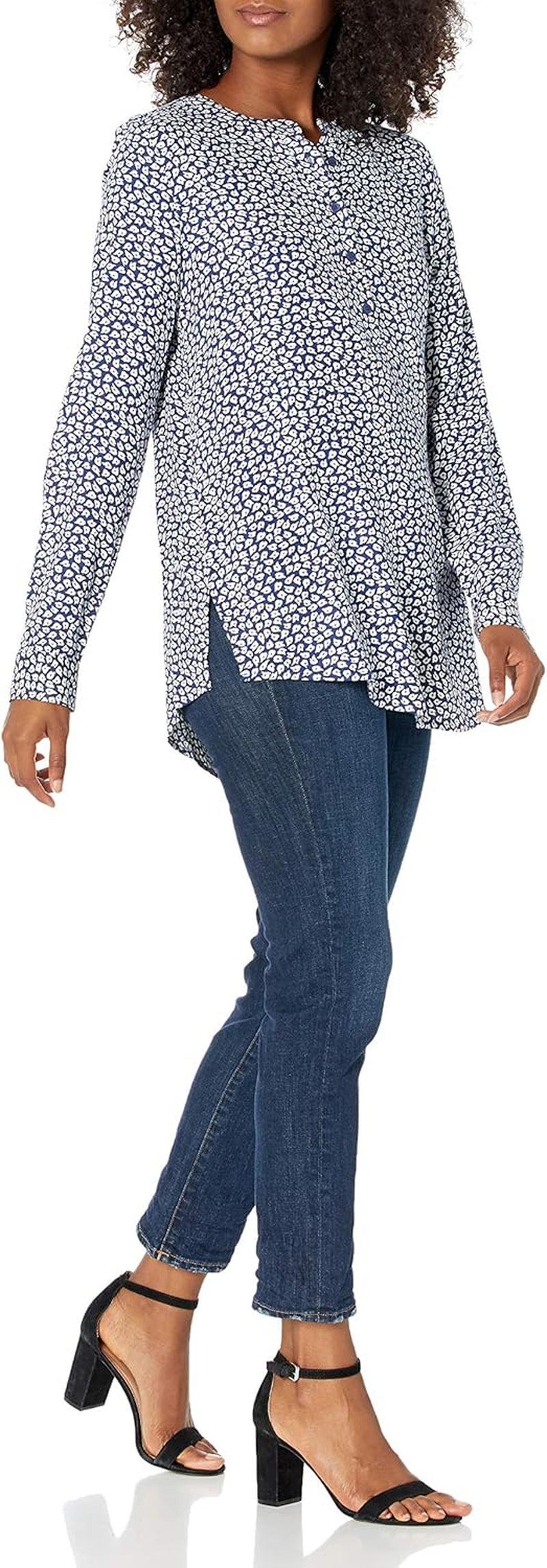 Women'S Long-Sleeve Woven Blouse