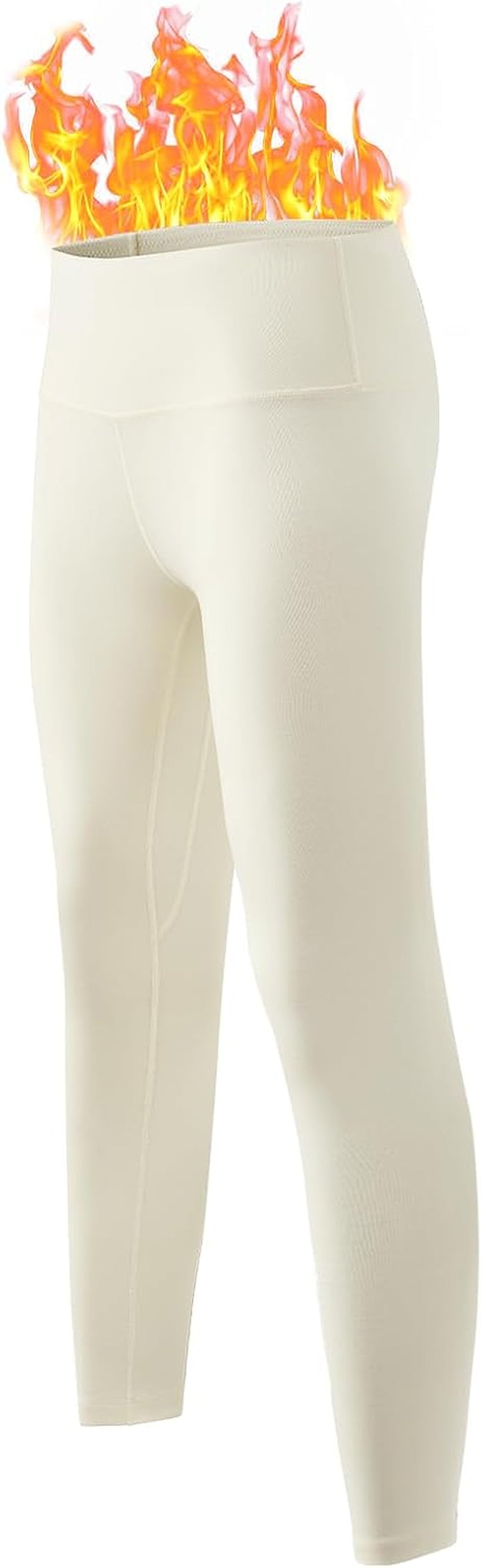 Long Johns for Women - Thermal Leggings for Women, Fleece Lined Base Layer Pants for Cold Weather 32-50℉