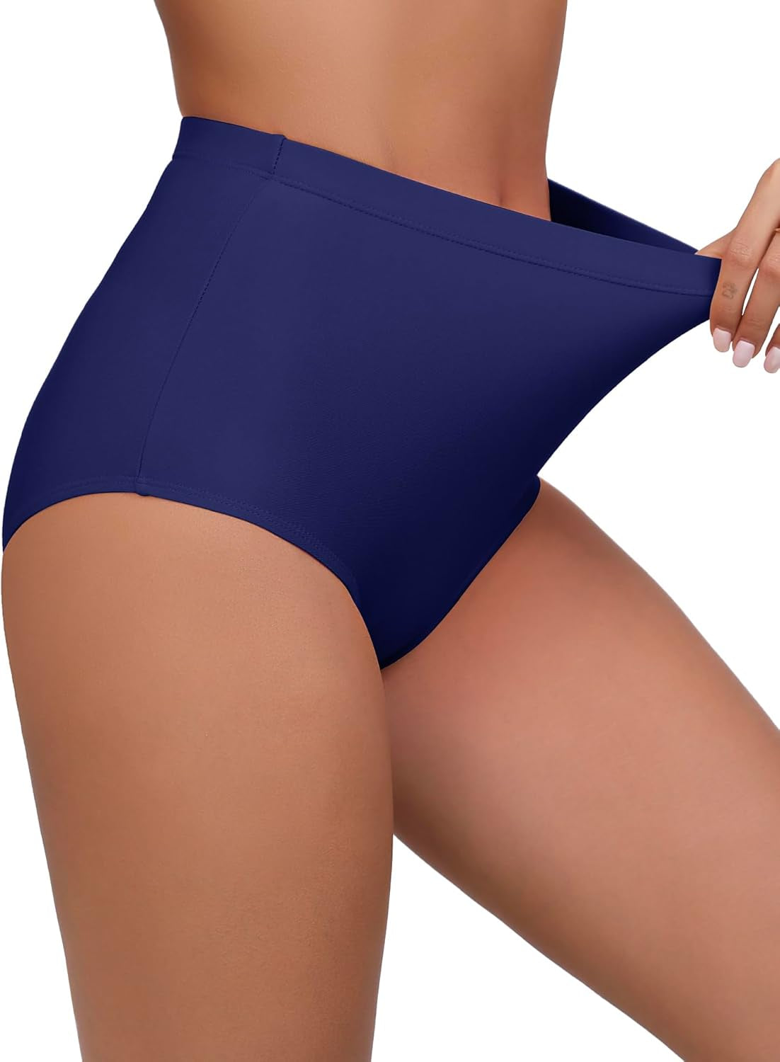 Women Swim Bottoms High Waisted Bikini Bottom Full Coverage Swimsuit Bottoms Bathing Suit Bottom