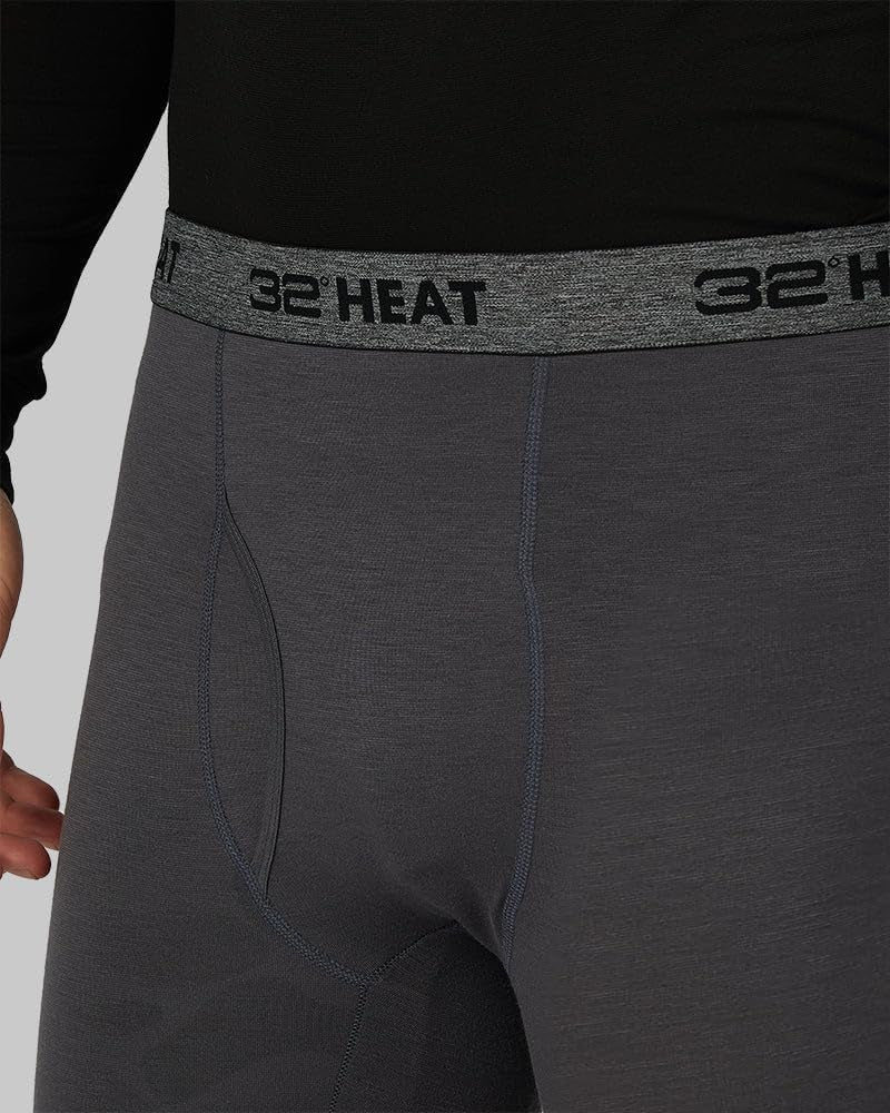 Heat Men’S Thermal Baselayer Legging – Lightweight Long Johns Cold Weather Layering