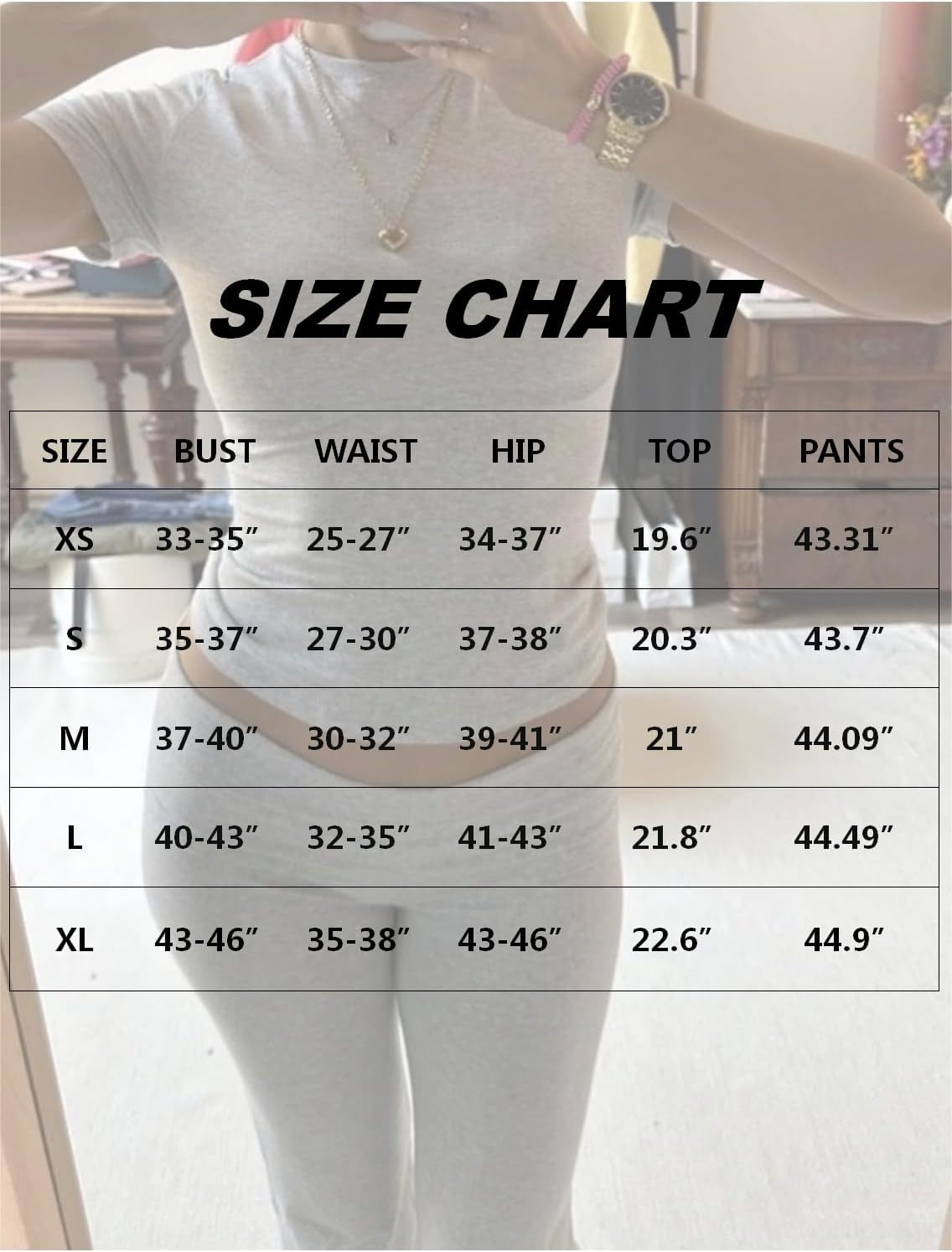 Women'S 2 Piece Lounge Sets Short Sleeve Crop Top Foldover Flare Pants Casual Pajama Outfits
