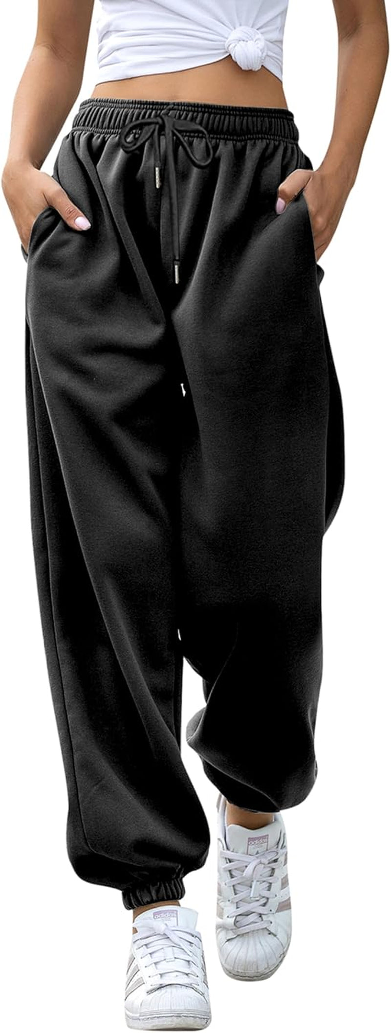 Cinch Bottom Sweatpants for Women with Pockets