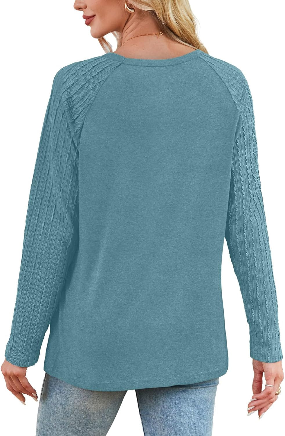 Long Sleeve Shirts for Womens Fall Fashion 2025 Crewneck Oversized Sweatshirt Tunic Tops to Wear with Leggings