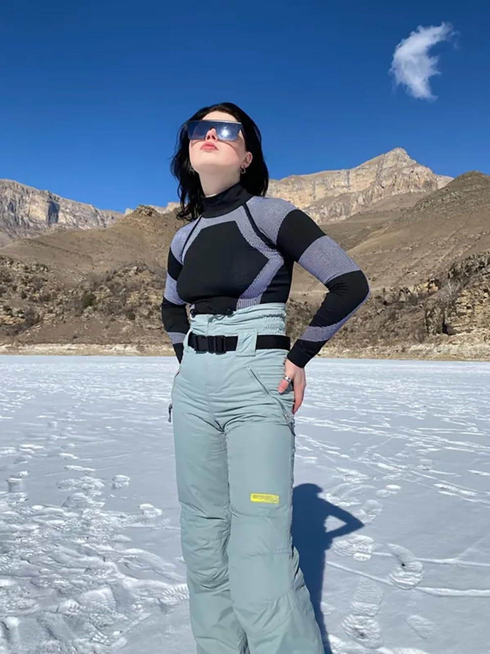 Functional Wear Seamless Thermal Underwear for Women Pj Set Workout Ski Warm Base Layer Cold Weather Yoga Top Bottom