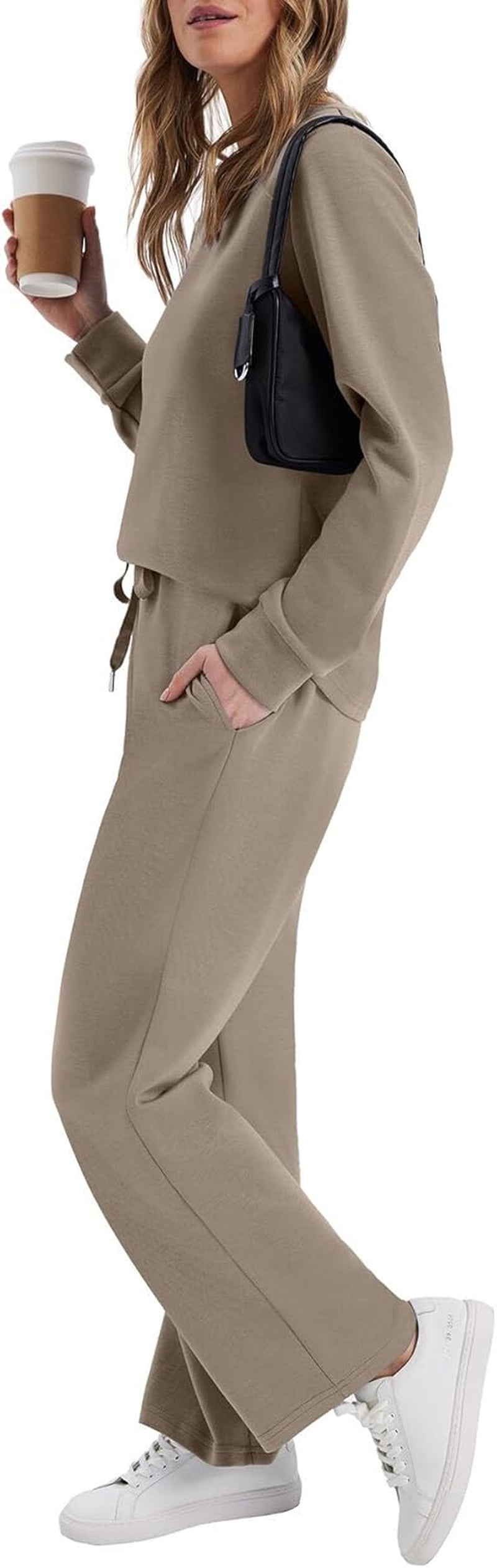 Lounge Sets for Women 2 Piece Travel Vacation Outfits Fall Sweatsuit Tracksuit